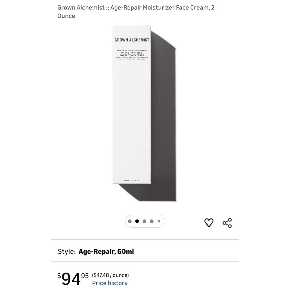 Grown Alchemist Age-Repair Cream Moisturiser Face Lotion Anti-Aging Skin Firming